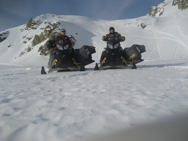 shin and buddy sled action